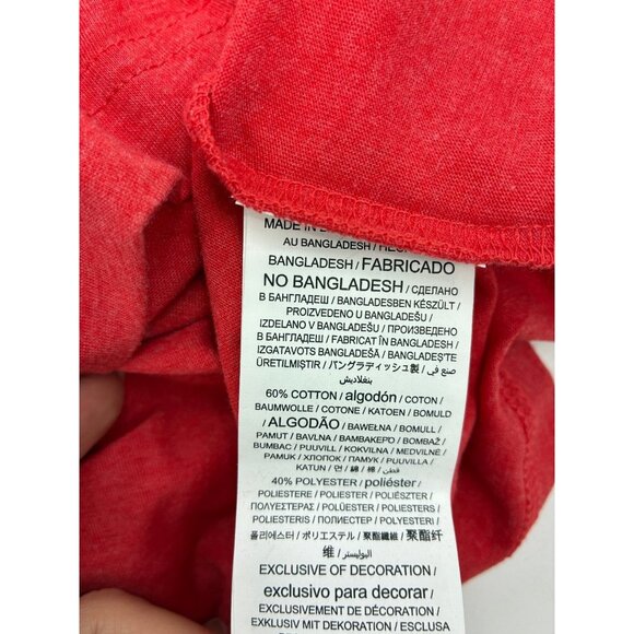 Majestic Mens 2XL Red Senators Hoodie Pullover Long Sleeve Hooded T Shirt - Picture 5 of 5